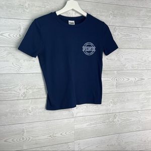 PINK short sleeve shirt.